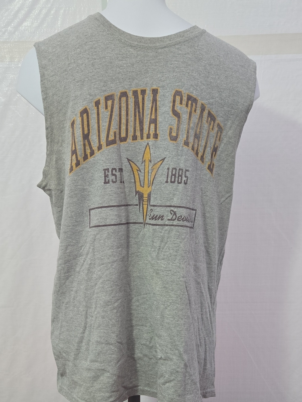 Arizona State Gray Sleeveless Graphic Men's Shirt